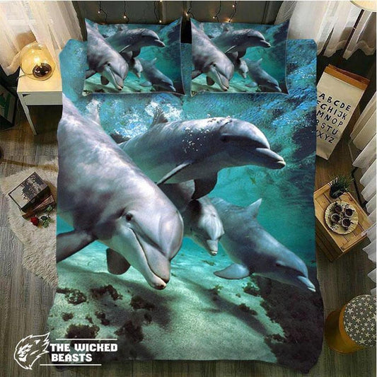 Four Cute Dolphins CL09100129MDB Bedding Sets