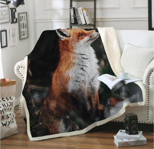 Fox CL140841MD Sherpa Fleece Blanket