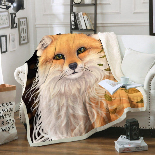 Fox DP170835F Sherpa Fleece Blanket