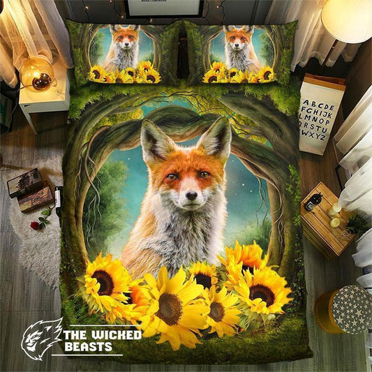 Fox And Sunflower CL09100138MDB Bedding Sets
