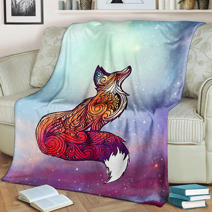 Fox BL080967F Sherpa Fleece Blanket