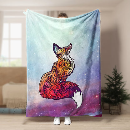Fox BL080967F Sherpa Fleece Blanket