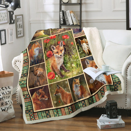 Fox CL02110644MDF Sherpa Fleece Blanket