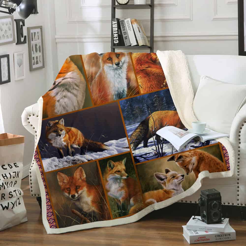 Fox CL05100197MDF Sherpa Fleece Blanket