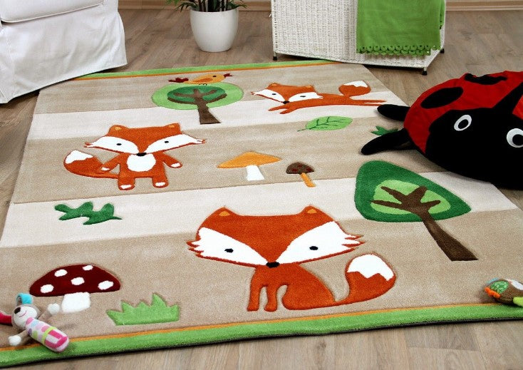 Fox Woodland Animals CLT091005A Rug