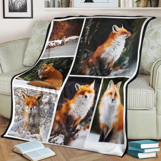 Fox (6) CL04100089F Sherpa Fleece Blanket