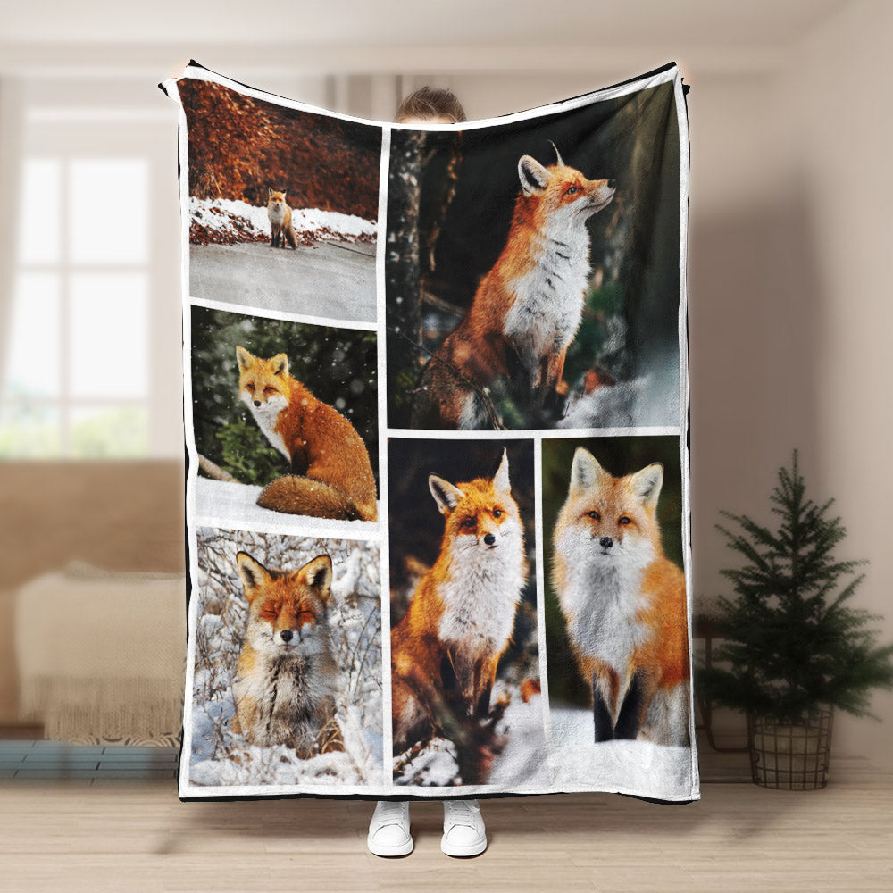 Fox (6) CL04100089F Sherpa Fleece Blanket