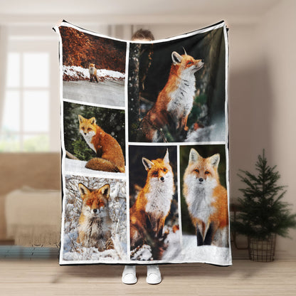 Fox (6) CL04100089F Sherpa Fleece Blanket