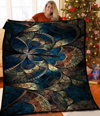 Fractal CLA05121281Q Quilt Blanket