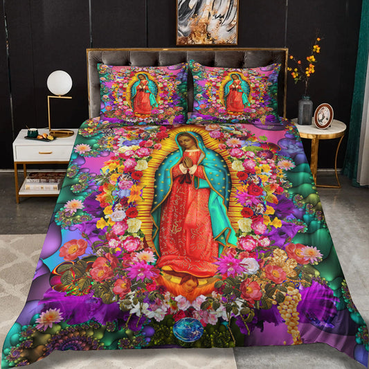 Fractal Our Lady Of Guadalupe Bedding Sets TL130602BS