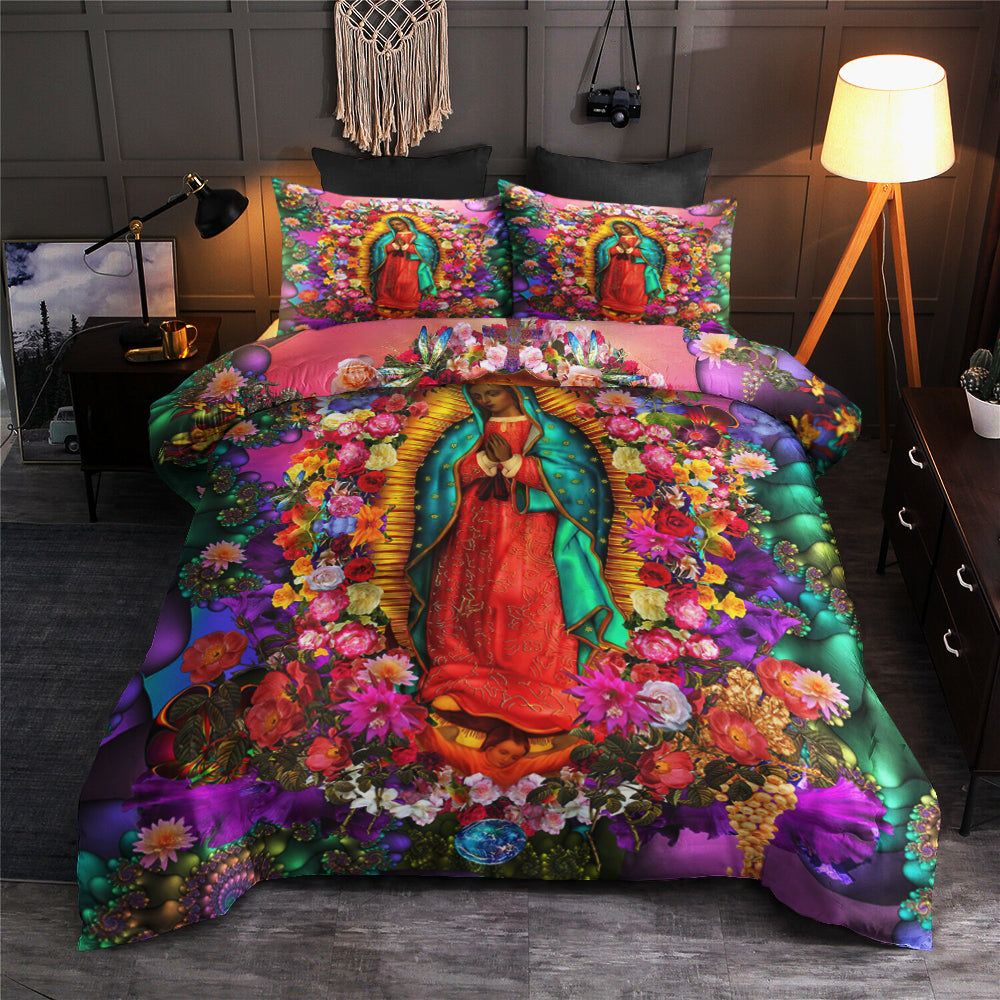 Fractal Our Lady Of Guadalupe Bedding Sets TL130602BS