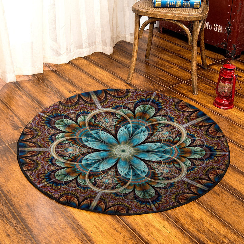 Fractal CL180911MDC Round Area Rug