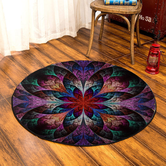 Fractal CL180913MDC Round Area Rug
