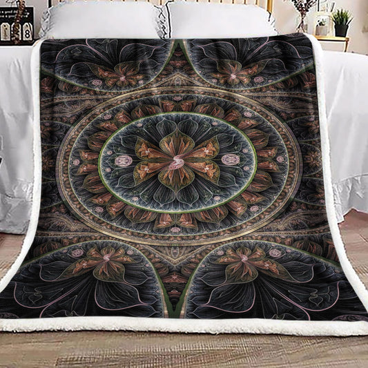 Fractal DV2210129F Sherpa Fleece Blanket