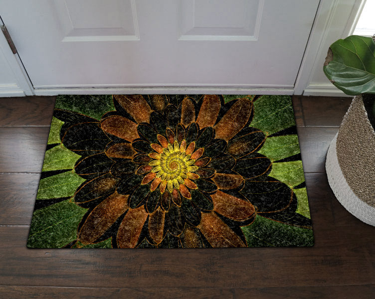 Fractal Flower VD16100134D Non-slip Door mats