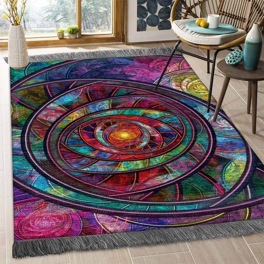 Fractal Rainbow TN1510063F Decorative Floor-cloth
