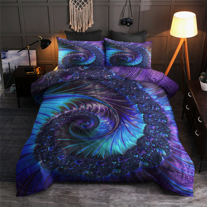 Fractal of Purple And Blue Duvet Cover Bedding Sets TL110601BS