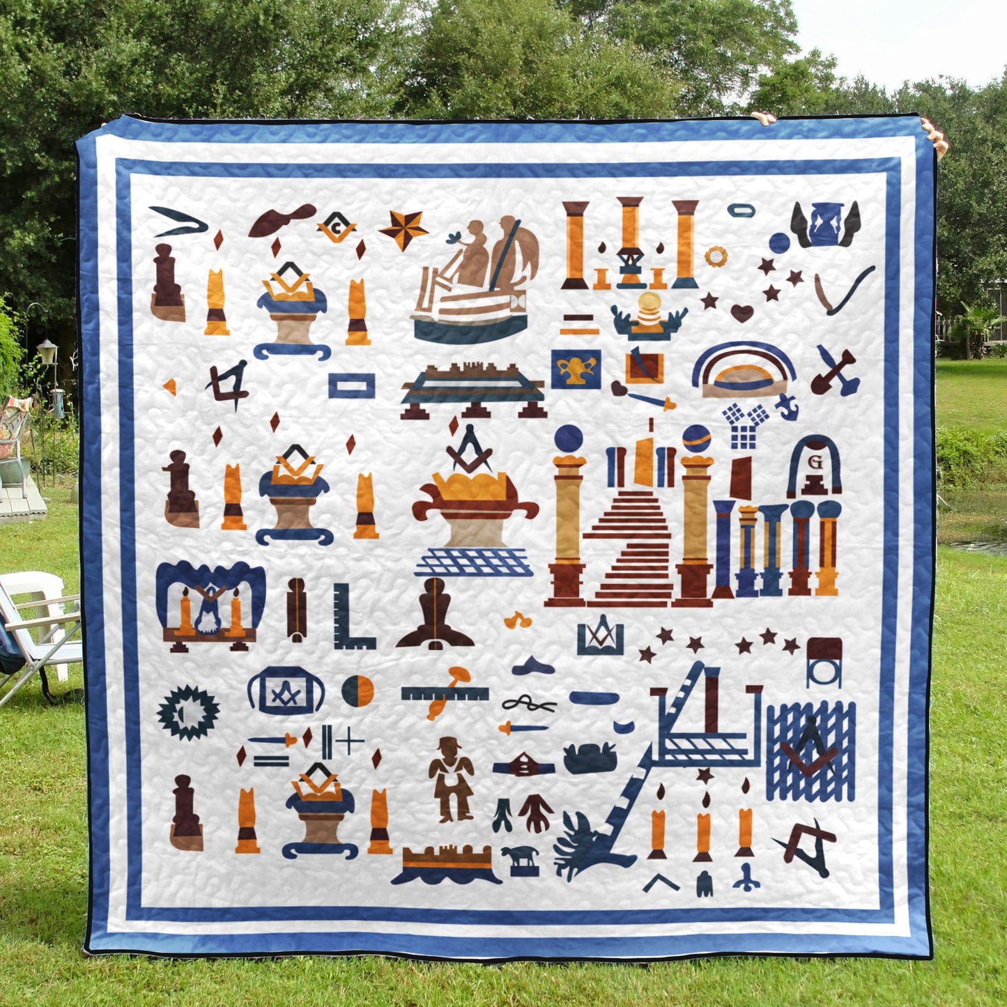 Freemason CLA3010362Q Quilt Blanket