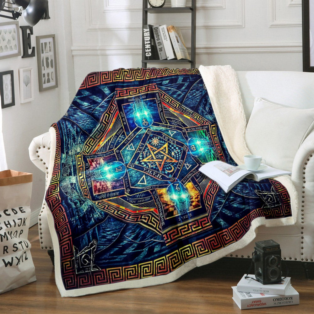Freemason CG0709075TM Sherpa Fleece Blanket