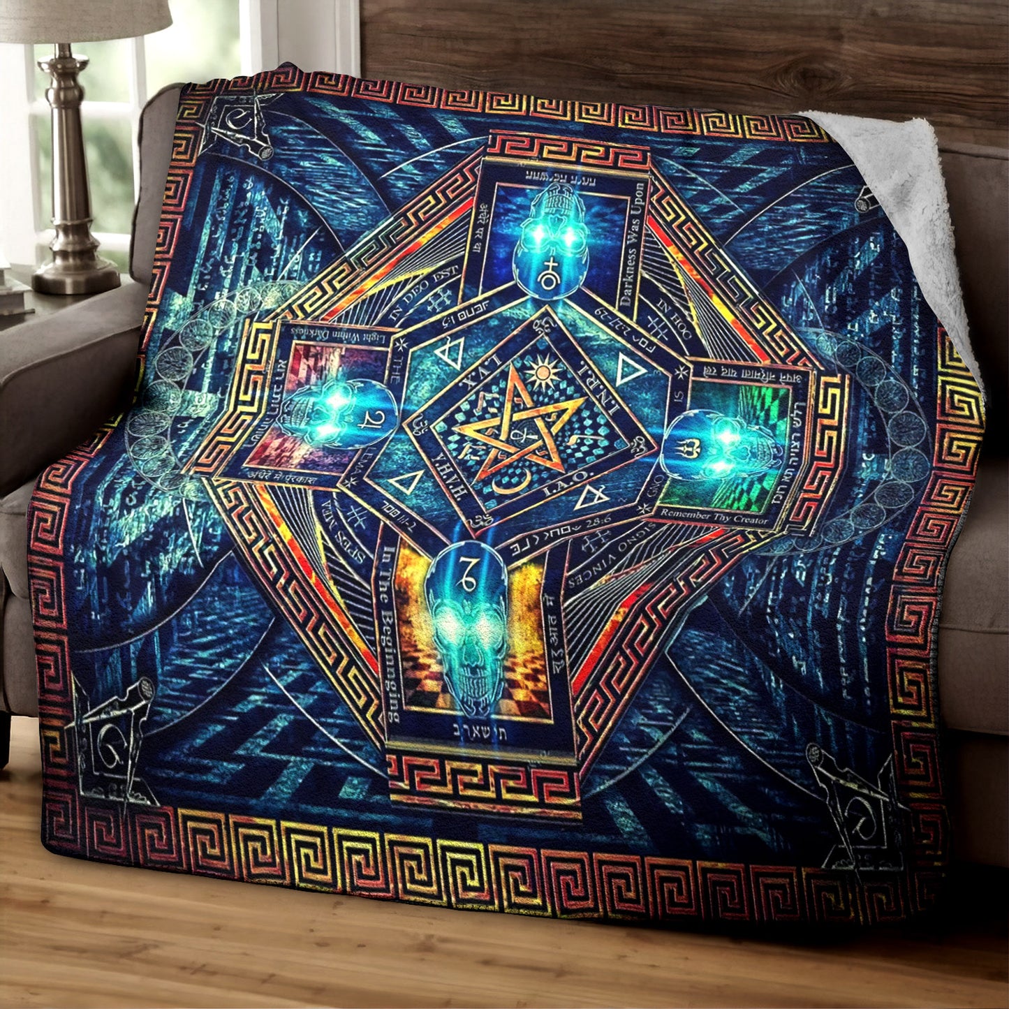 Freemason CG0709075TM Sherpa Fleece Blanket