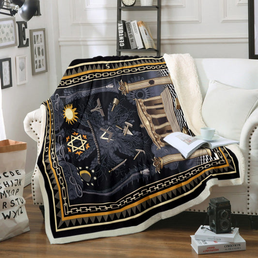 Freemason CG0709076TM Sherpa Fleece Blanket