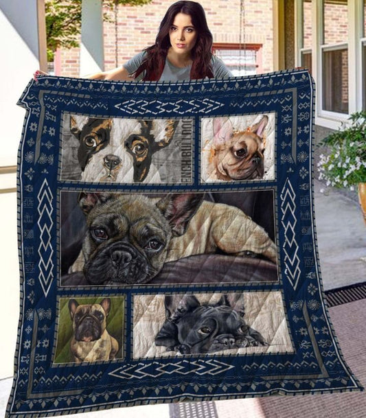 French Bulldog CL08110196MDQ Quilt Blanket