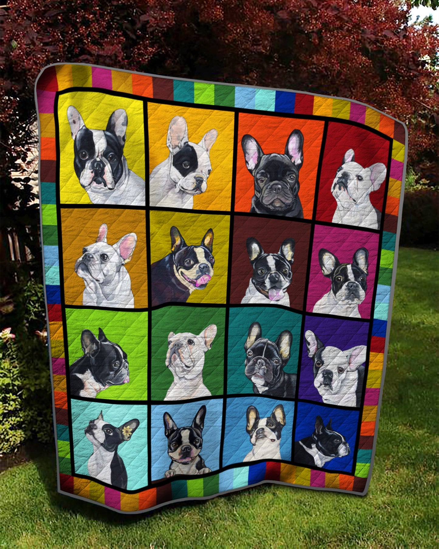 French Bulldog TD12110143 Quilt Blanket