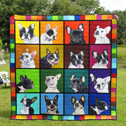 French Bulldog TD12110143 Quilt Blanket