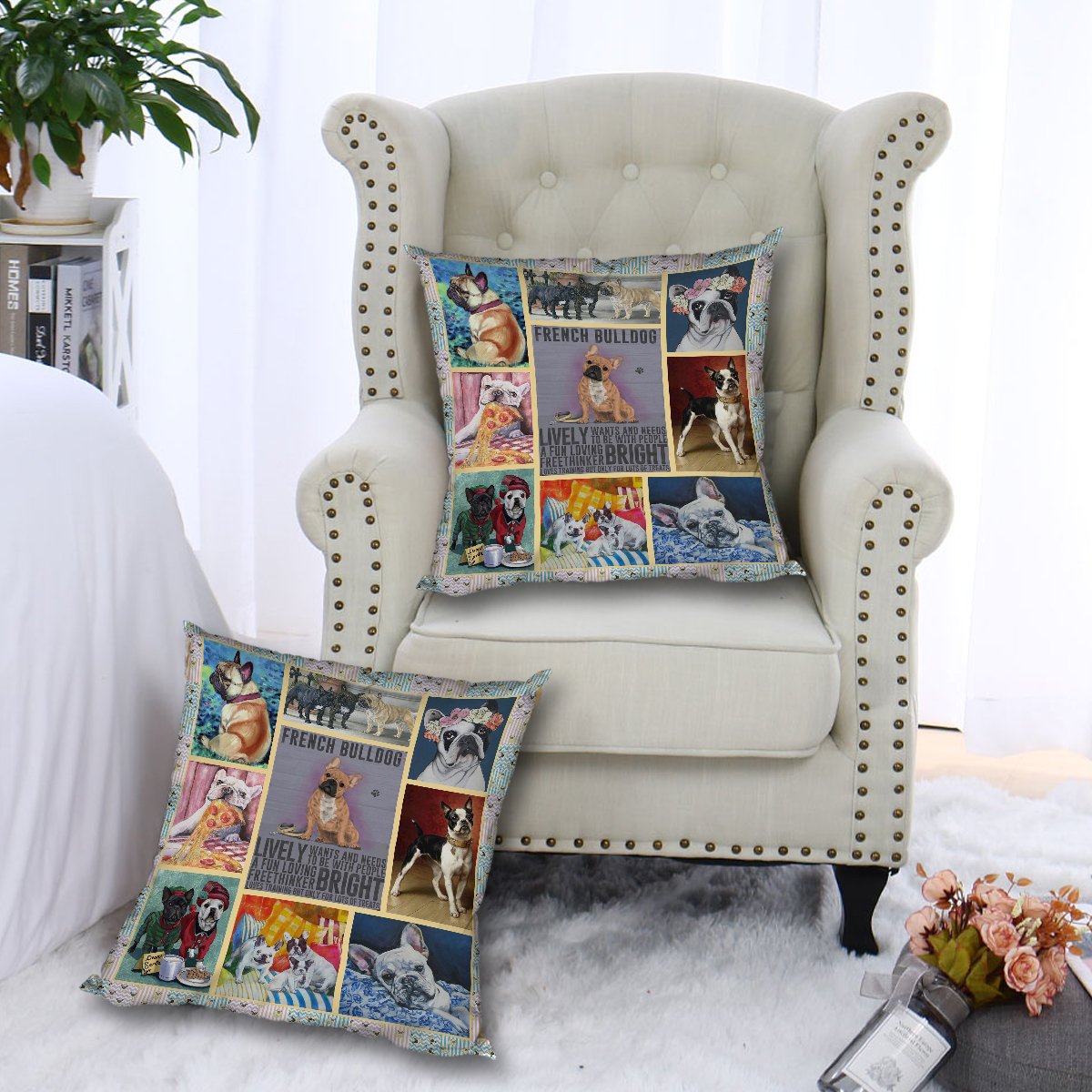 French Bulldog CL010100117MDP Throw Pillow Covers