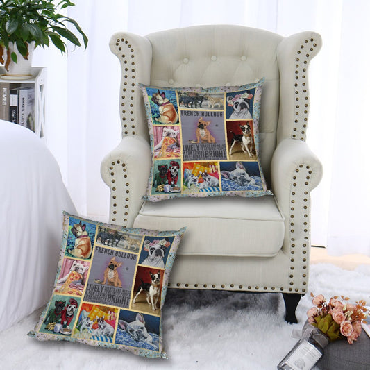 French Bulldog CL010100117MDP Throw Pillow Covers