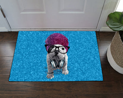 French Bulldog CL070812MDD Non-slip Door mats