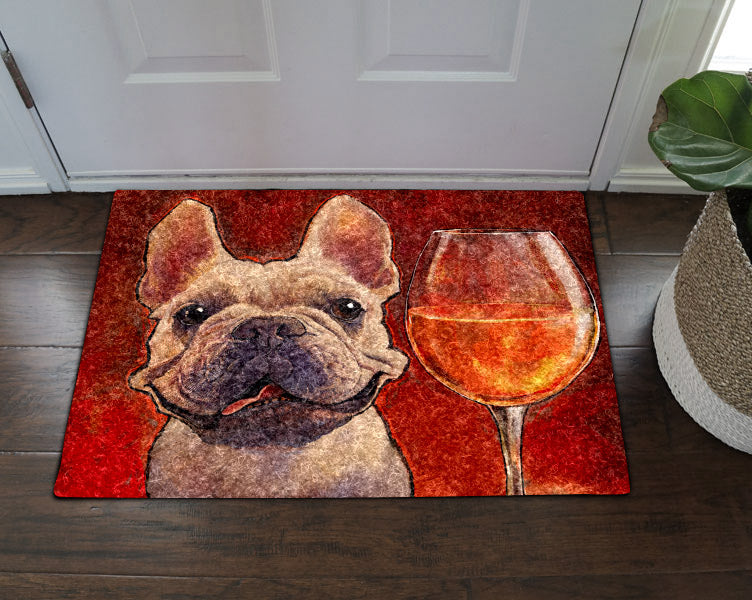 French Bulldog CL070813MDD Non-slip Door mats