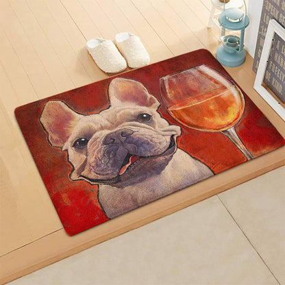French Bulldog CL070813MDD Non-slip Door mats