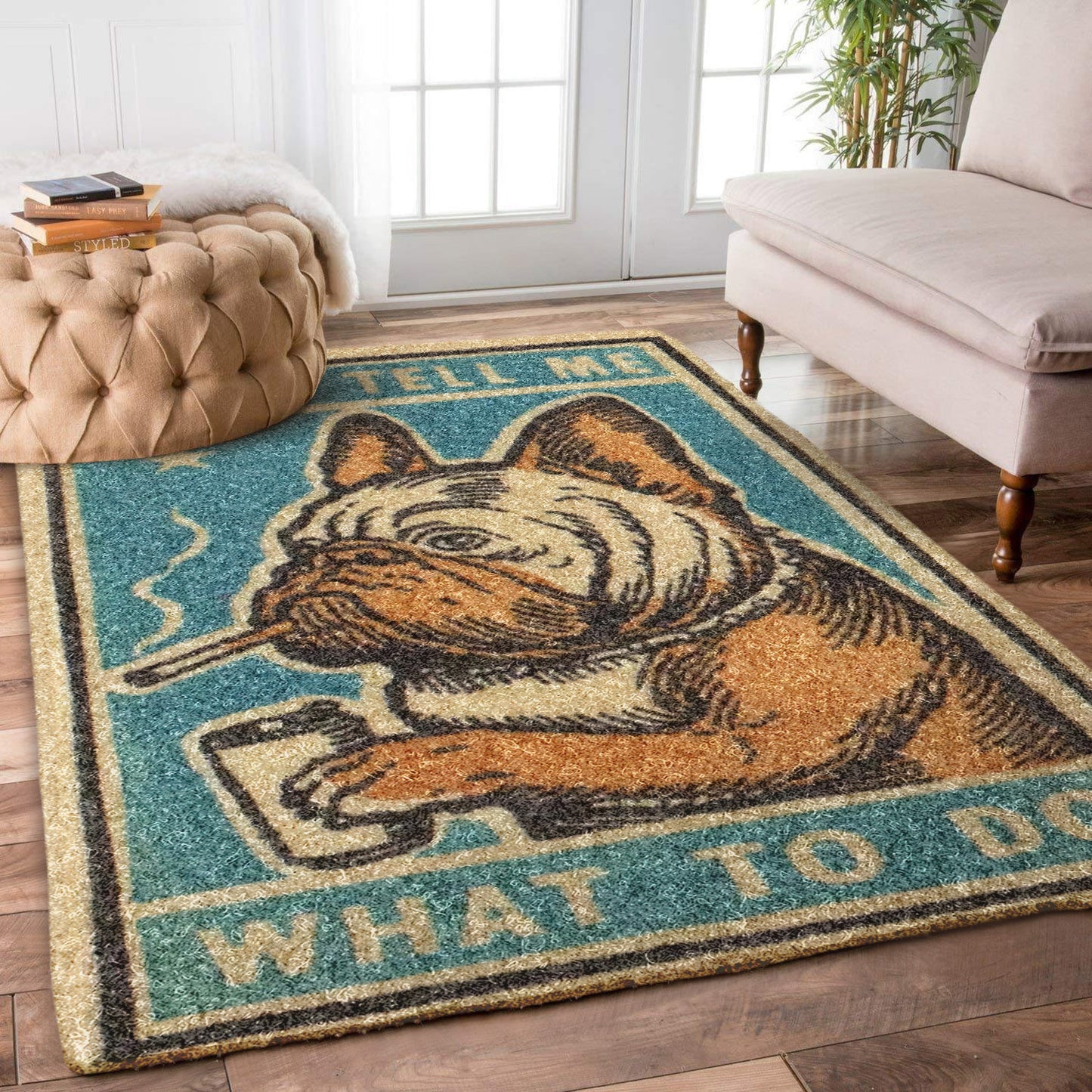 French Bulldog DV2609092R Rug