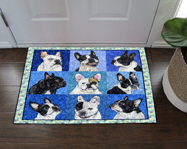 French Bulldog Dog CL31100648MDD Non-slip Door mats