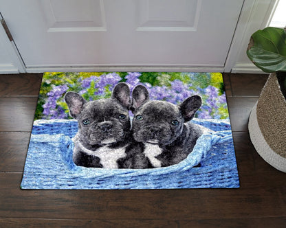 French Bulldog HN290710 Non-slip Door mats