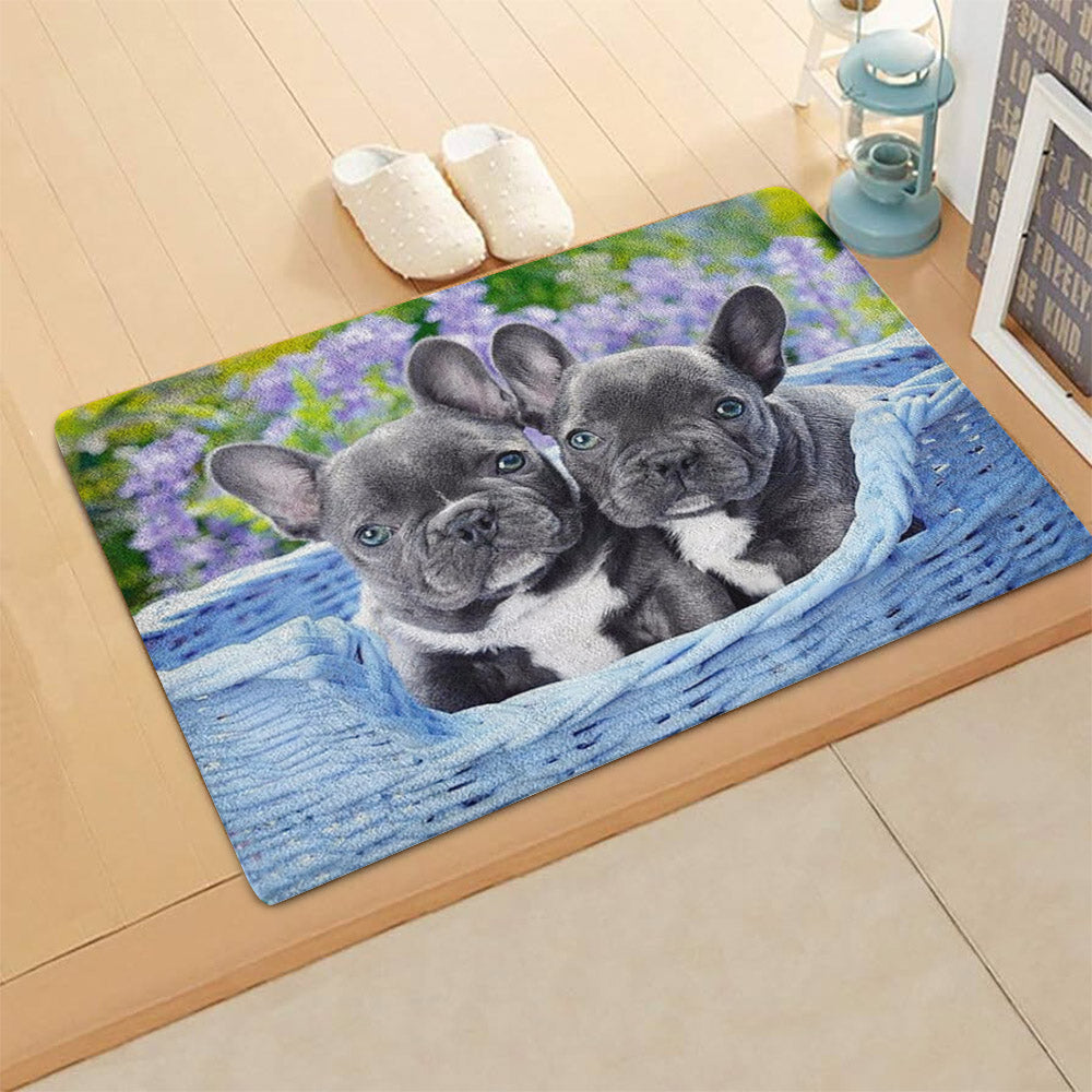 French Bulldog HN290710 Non-slip Door mats