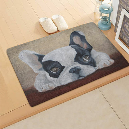 French Bulldog HN290711 Non-slip Door mats