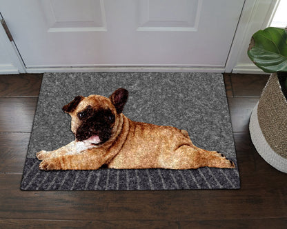French Bulldog HN290712 Non-slip Door mats