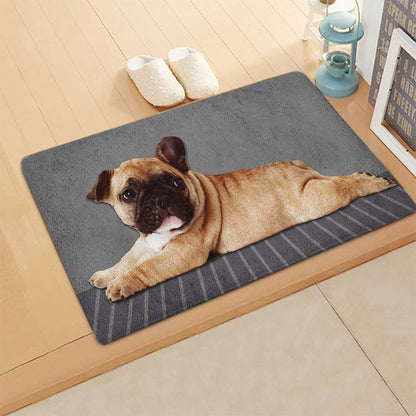 French Bulldog HN290712 Non-slip Door mats