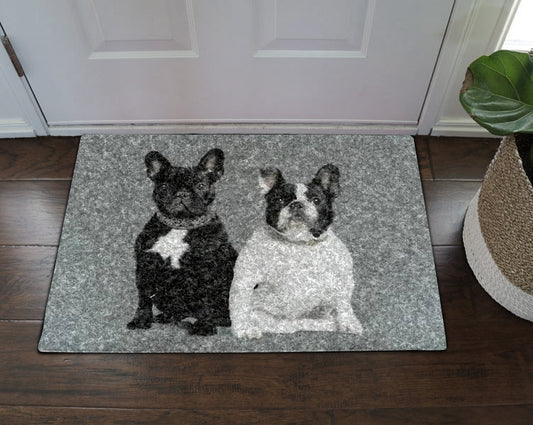 French Bulldog HN290717 Non-slip Door mats