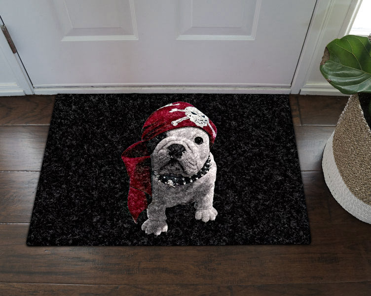 French Bulldog Pirate CL070819MDD Non-slip Door mats