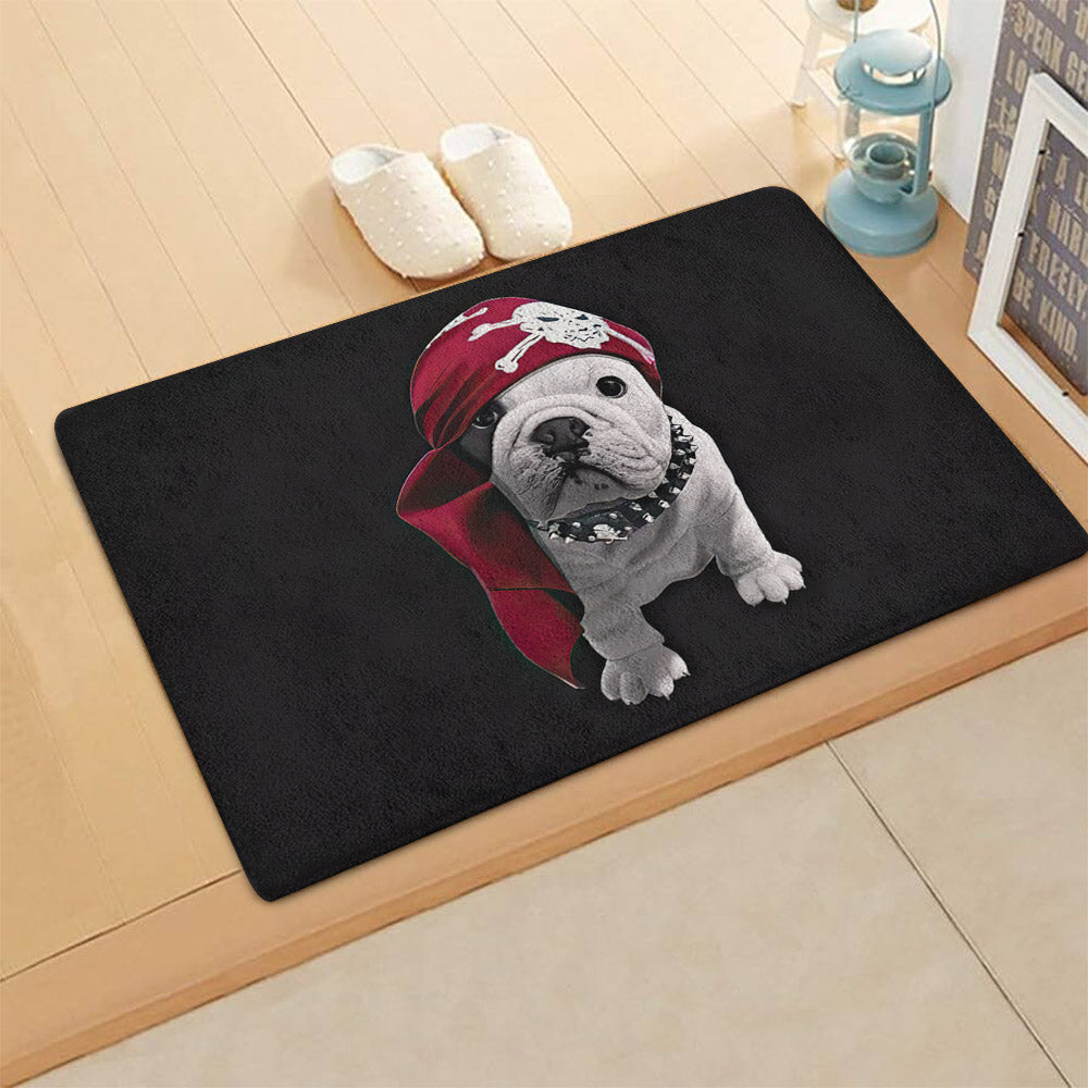French Bulldog Pirate CL070819MDD Non-slip Door mats