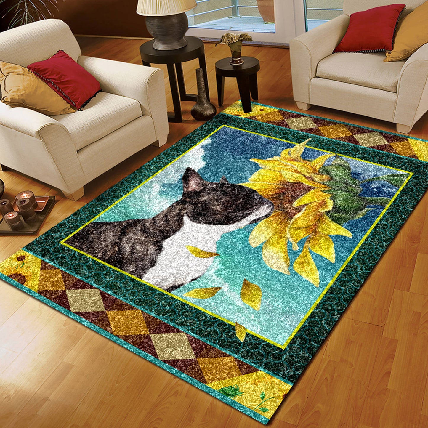 French Bulldog Sunflower TN230821M Rug