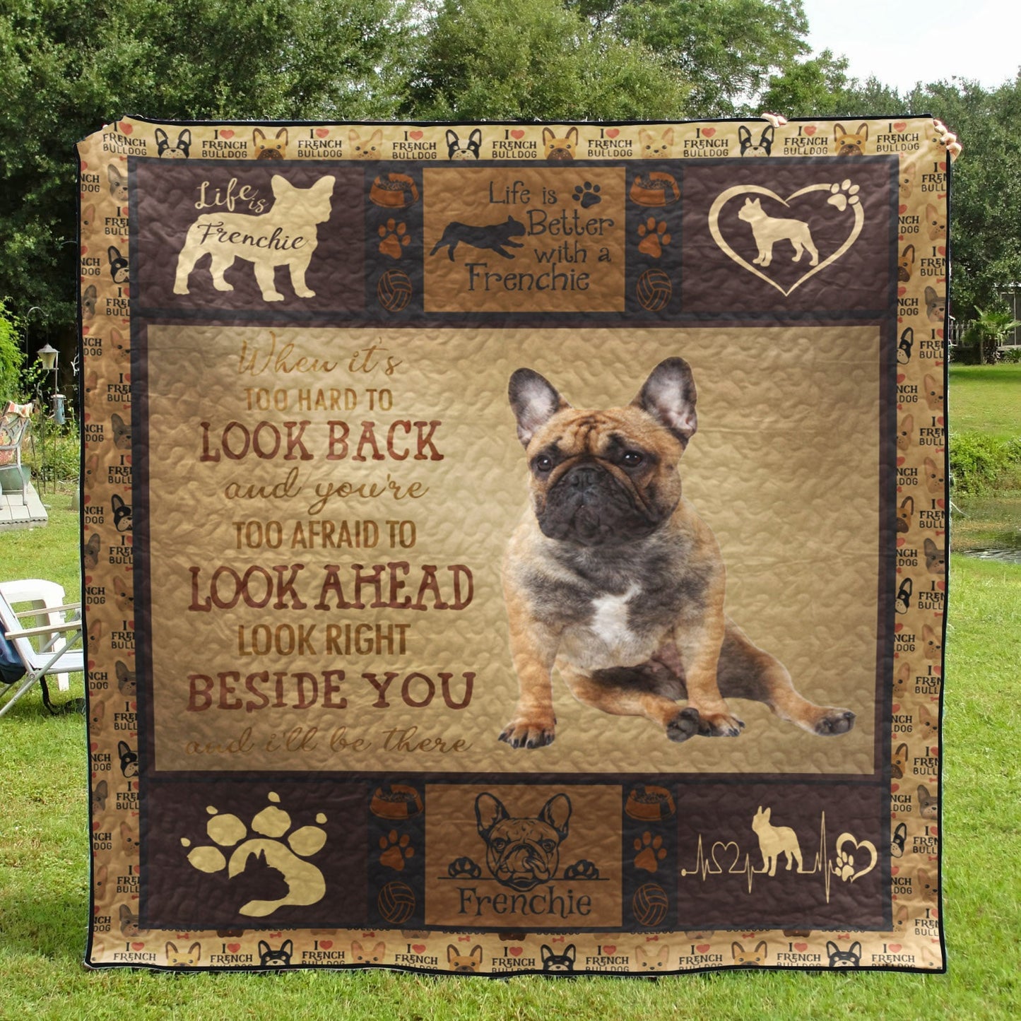 Frenchie TD19110354 Quilt Blanket