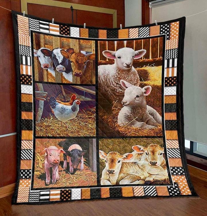 Friends In Farm PKT200618 Quilt Blanket