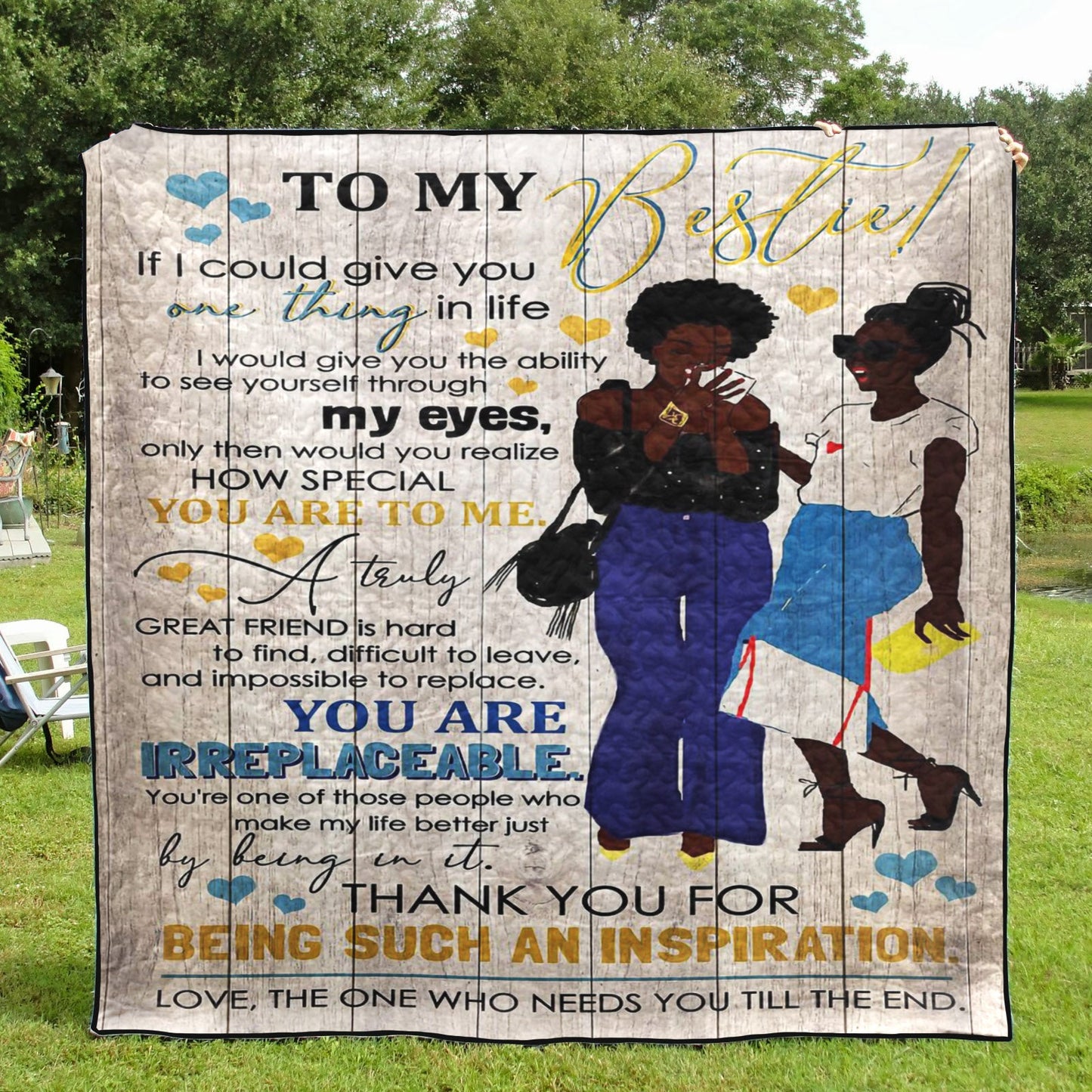 Friendship To My Bestie CL18110896MDQ Quilt Blanket