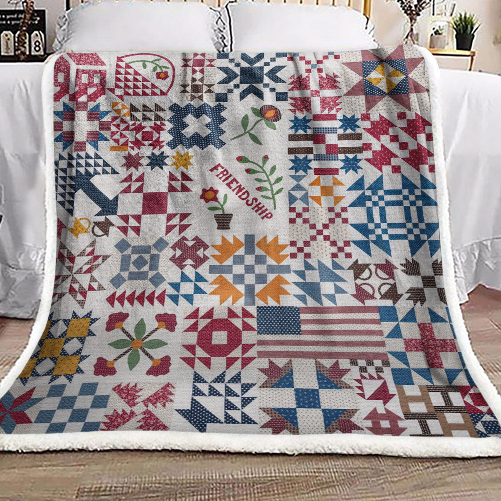 Friendship VD0411138F Sherpa Fleece Blanket