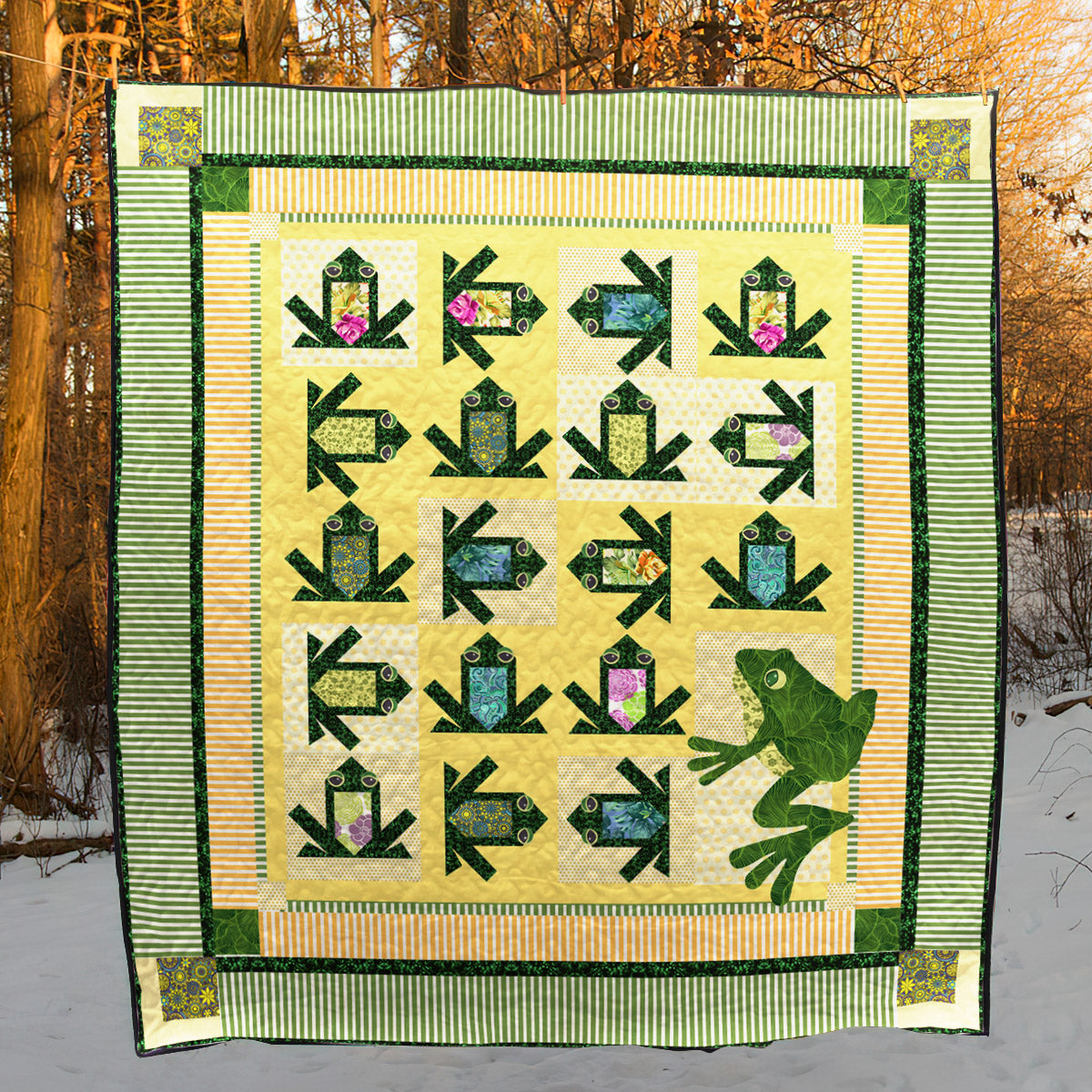 Frog Quilt Blanket MN011002