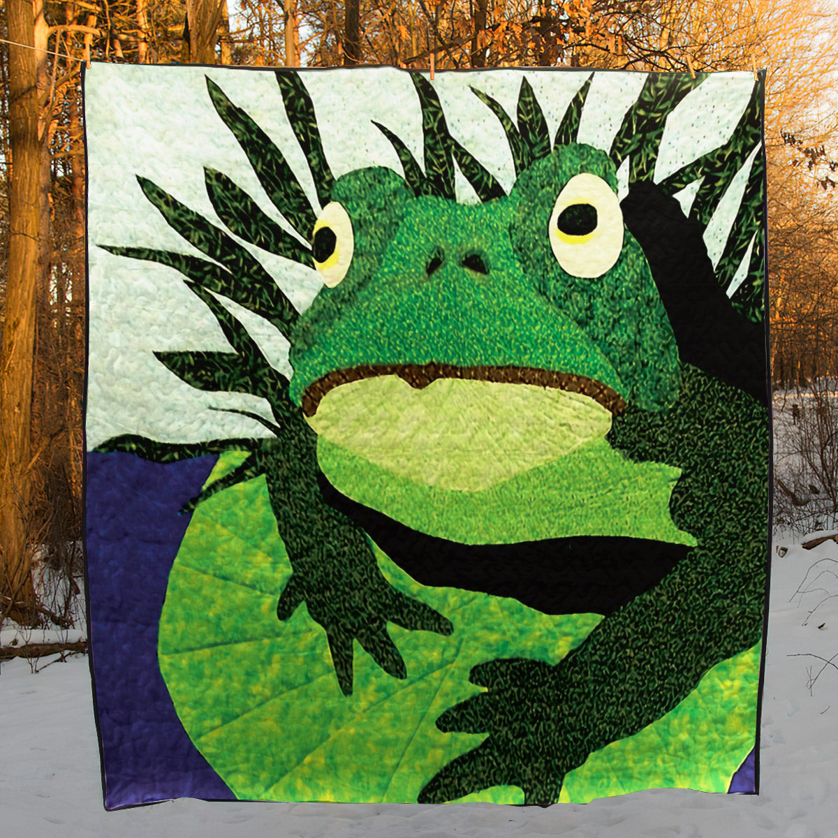 Frog CLA0511459Q Quilt Blanket